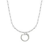 Gogo Philip Karabiner Necklace Silver