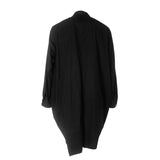 Ilmol Asymmetric Long Shirt Jacket Black