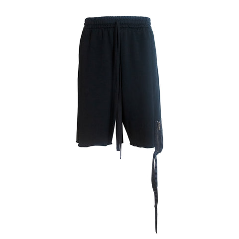Komakino Black Oversized Strappy Shorts
