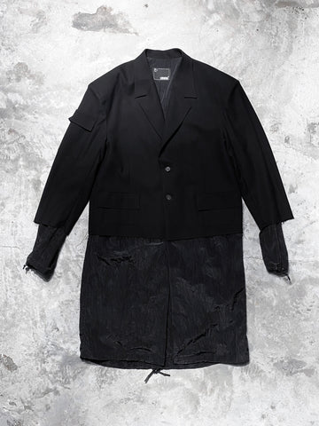 Unnorm Windbreaker Match Blazer Coat