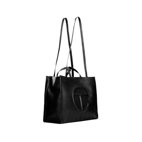 Telfar Large Black Shopping Bag