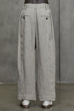 Ziggy Chen Front Pleated Jacquard Trousers