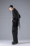 D.Hygen Randon Stripe Jacquard Side Open Wide Pants