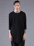 D.Hygen Soft Cotton Jersey Slit T-shirt