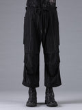 D.Hygen Fade Random Stripe Wide Cropped Pants