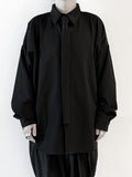 Depression All Black Shirt Jacket