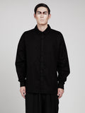 Depression All Black Shirt Jacket