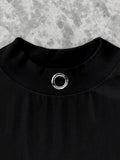 Depression Peephole LS T-shirt Black