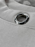 Depression Peephole Tank Top Grey