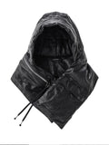 D.hygen Horse Leather Down Hood Scarf