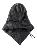 D.hygen Horse Leather Down Hood Scarf