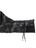 Dhygen Horse Leather Down Hood Scarf