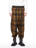 Julius Scalene Jacquard Check Wide Pants