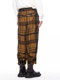 Julius Scalene Jacquard Check Wide Pants