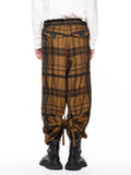 Julius Scalene Jacquard Check Wide Pants