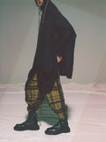 Julius Scalene Jacquard Check Wide Pants