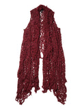 Julius Dark Red Ruptured Stole