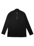 Julius Scalene Embroidery High Neck Long Sleeve T-Shirt