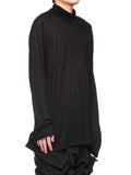 Julius Scalene High Neck Long Sleeve Cut Sewn