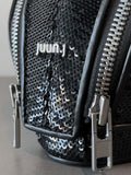 Juun.J Black Spangle Monster Mini Bag