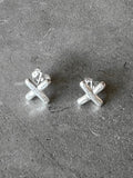 M.A+ Cross Stop Earring