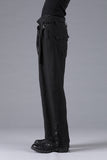 D.Hygen Randon Stripe Jacquard Side Open Wide Pants