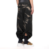 Julius Disarray Bleached Wide Denim Pants