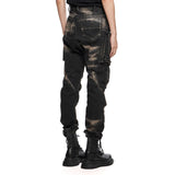 Julius Disarray Bleached Denim Cargo Pants