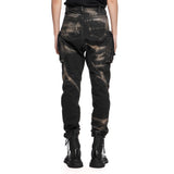 Julius Disarray Bleached Denim Cargo Pants