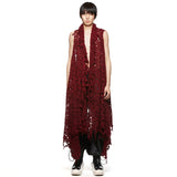 Julius Dark Red Ruptured Stole