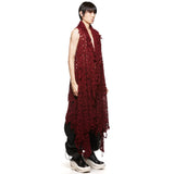 Julius Dark Red Ruptured Stole