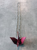 Taichi Murakami Origami Red Tsuru Necklace W/S925 Chain