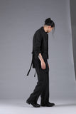 D.Hygen Randon Stripe Jacquard Side Open Wide Pants