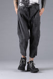 D.Hygen Pigment Coated Ramie Stretch Wide Cropped Pants