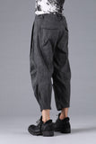 D.Hygen Pigment Coated Ramie Stretch Wide Cropped Pants