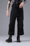 D.Hygen Fade Random Stripe Wide Cropped Pants