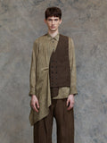 Ziggy Chen Asymmetric Collaged Waistcoat