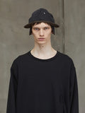 Ziggy Chen Round Hat With Back Panel