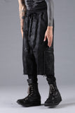 D.Hygen Product Coated Jersey-Like Denim 3/4 Baggy Pants