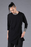 D.Hygen Soft Cotton Jersey Slit T-shirt