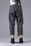 D.Hygen Pigment Coated Ramie Stretch Wide Cropped Pants