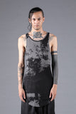 D.Hygen Brush Print Model x Cotton Rib Teleco Tank Top