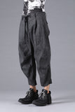 D.Hygen Pigment Coated Ramie Stretch Wide Cropped Pants