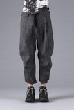 D.Hygen Pigment Coated Ramie Stretch Wide Cropped Pants