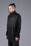 D.Hygen Untwisted Yarn Fleece Coating Double Zip high Neck Jacket