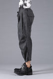 D.Hygen Pigment Coated Ramie Stretch Wide Cropped Pants