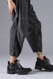 D.Hygen Pigment Coated Ramie Stretch Wide Cropped Pants