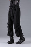 D.Hygen Fade Random Stripe Wide Cropped Pants