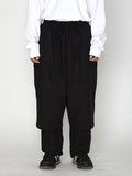 Ajo Oversized Layered Pants [BLACK]