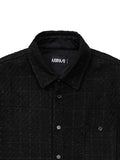 Ajo Tweed Oversized Shirt [BLACK]